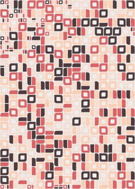 Soyut Geometrik Desen üretken hesaplama sanatı çizimi