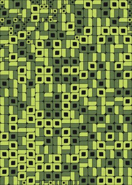 Soyut Geometrik Desen üretken hesaplama sanatı çizimi