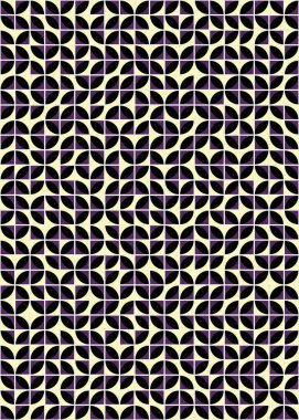 Soyut Geometrik Desen üretken hesaplama sanatı çizimi