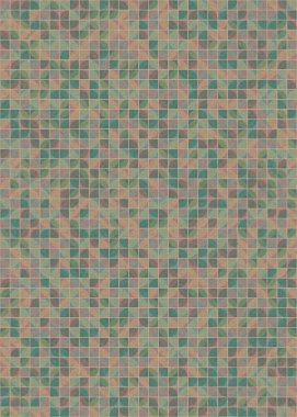 Soyut Geometrik Desen üretken hesaplama sanatı çizimi