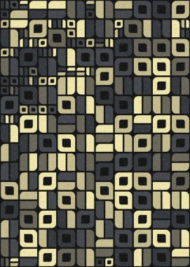 Soyut Geometrik Desen üretken hesaplama sanatı çizimi