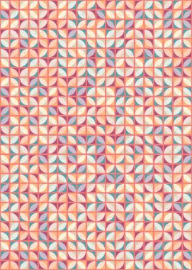 Soyut Geometrik Desen üretken hesaplama sanatı çizimi