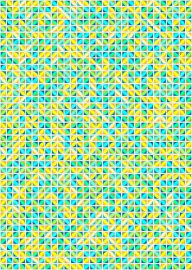 Soyut Geometrik Desen üretken hesaplama sanatı çizimi