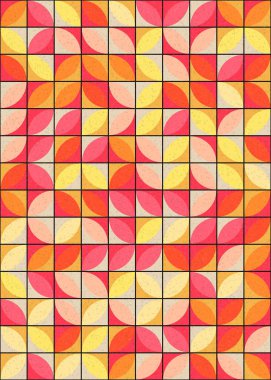 Soyut Geometrik Desen üretken hesaplama sanatı çizimi