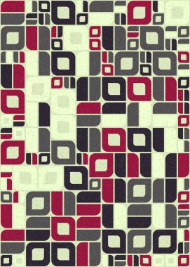 Soyut Geometrik Desen üretken hesaplama sanatı çizimi