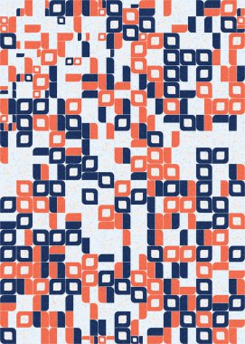 Soyut Geometrik Desen üretken hesaplama sanatı çizimi