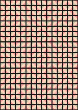 Soyut Geometrik Desen üretken hesaplama sanatı çizimi