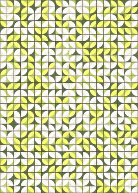 Soyut Geometrik Desen üretken hesaplama sanatı çizimi