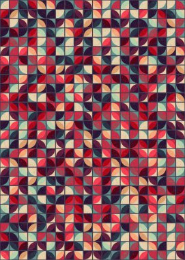 Soyut Geometrik Desen üretken hesaplama sanatı çizimi