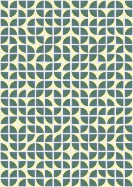 Soyut Geometrik Desen üretken hesaplama sanatı çizimi