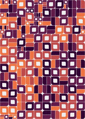 Soyut Geometrik Desen üretken hesaplama sanatı çizimi