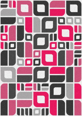 Soyut Geometrik Desen üretken hesaplama sanatı çizimi