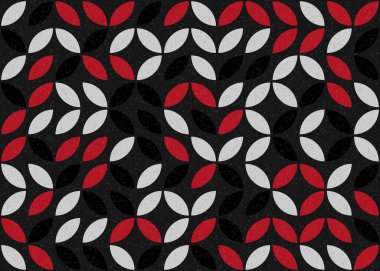 Soyut Geometrik Desen üretken hesaplama sanatı çizimi