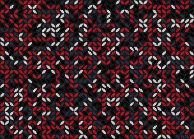 Soyut Geometrik Desen üretken hesaplama sanatı çizimi