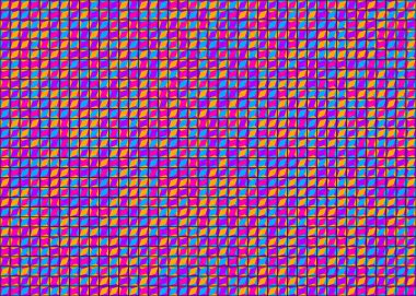 Soyut Geometrik Desen üretken hesaplama sanatı çizimi