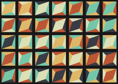 Soyut Geometrik Desen üretken hesaplama sanatı çizimi