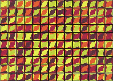 Soyut Geometrik Desen üretken hesaplama sanatı çizimi