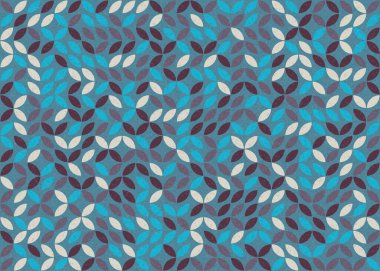 Soyut Geometrik Desen üretken hesaplama sanatı çizimi