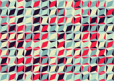 Soyut Geometrik Desen üretken hesaplama sanatı çizimi