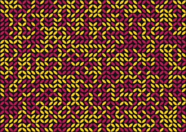 Soyut Geometrik Desen üretken hesaplama sanatı çizimi