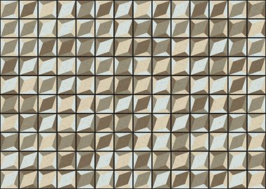 Soyut Geometrik Desen üretken hesaplama sanatı çizimi