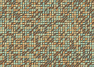 Soyut Geometrik Desen üretken hesaplama sanatı çizimi