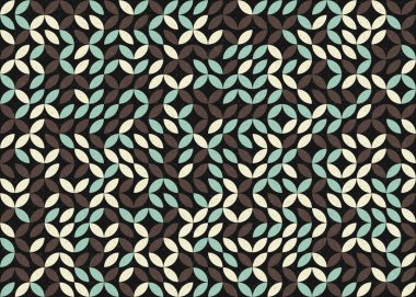 Soyut Geometrik Desen üretken hesaplama sanatı çizimi