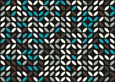 Soyut Geometrik Desen üretken hesaplama sanatı çizimi