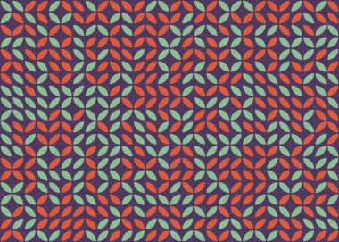 Soyut Geometrik Desen üretken hesaplama sanatı çizimi