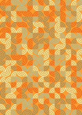 Soyut Geometrik Desen üretken hesaplama sanatı çizimi