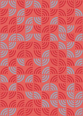 Soyut Geometrik Desen üretken hesaplama sanatı çizimi