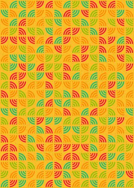 Soyut Geometrik Desen üretken hesaplama sanatı çizimi