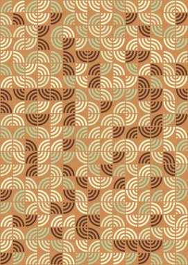 Soyut Geometrik Desen üretken hesaplama sanatı çizimi