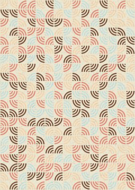 Soyut Geometrik Desen üretken hesaplama sanatı çizimi