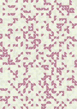 Soyut Geometrik Desen üretken hesaplama sanatı çizimi