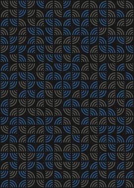 Soyut Geometrik Desen üretken hesaplama sanatı çizimi