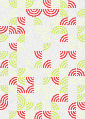 Soyut Geometrik Desen üretken hesaplama sanatı çizimi