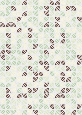 Soyut Geometrik Desen üretken hesaplama sanatı çizimi