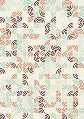 Soyut Geometrik Desen üretken hesaplama sanatı çizimi