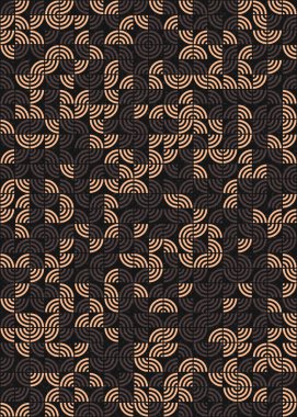 Soyut Geometrik Desen üretken hesaplama sanatı çizimi