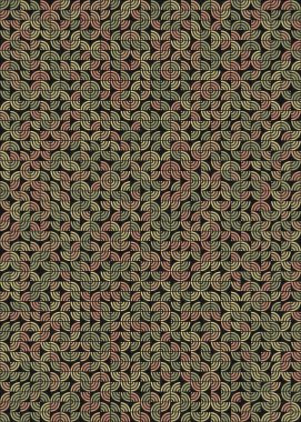 Soyut Geometrik Desen üretken hesaplama sanatı çizimi