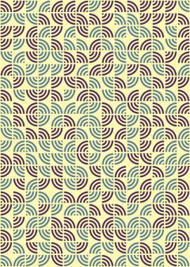 Soyut Geometrik Desen üretken hesaplama sanatı çizimi