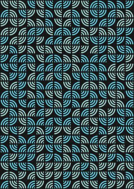 Soyut Geometrik Desen üretken hesaplama sanatı çizimi