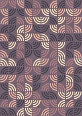 Soyut Geometrik Desen üretken hesaplama sanatı çizimi