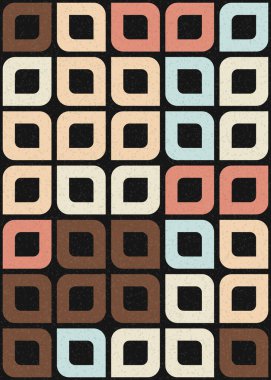 Soyut Geometrik Desen üretken hesaplama sanatı çizimi