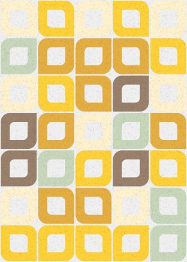 Soyut Geometrik Desen üretken hesaplama sanatı çizimi