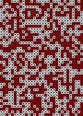 Soyut Geometrik Desen üretken hesaplama sanatı çizimi