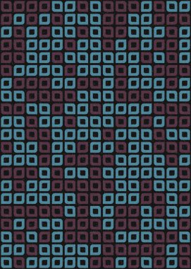 Soyut Geometrik Desen üretken hesaplama sanatı çizimi