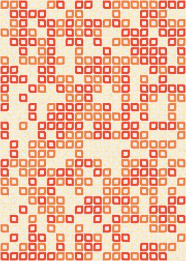 Soyut Geometrik Desen üretken hesaplama sanatı çizimi