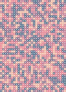 Soyut Geometrik Desen üretken hesaplama sanatı çizimi